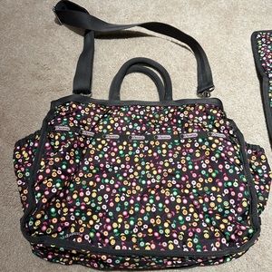 LeSportac Diaper Bag Baby Bag like NEW cute Flower pattern